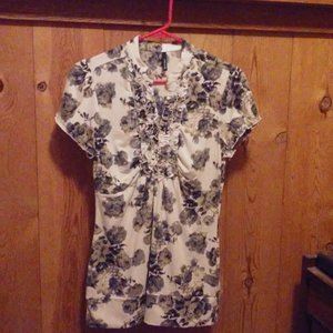 Maurices Ruffled Floral Blouse